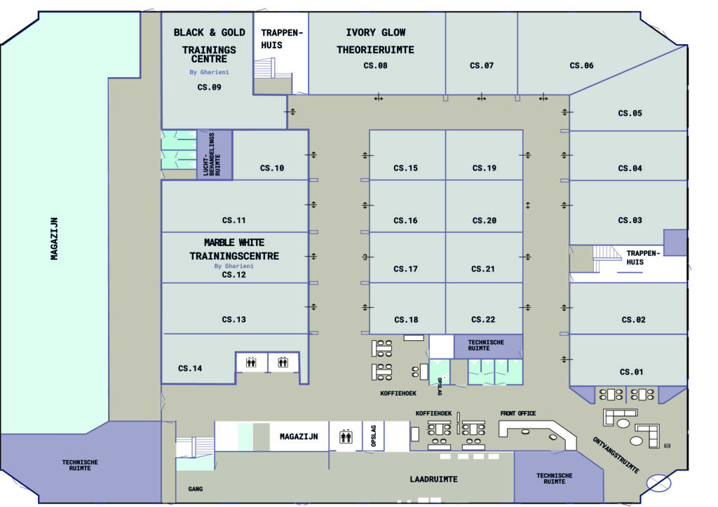 Beauty Cube plattegrond